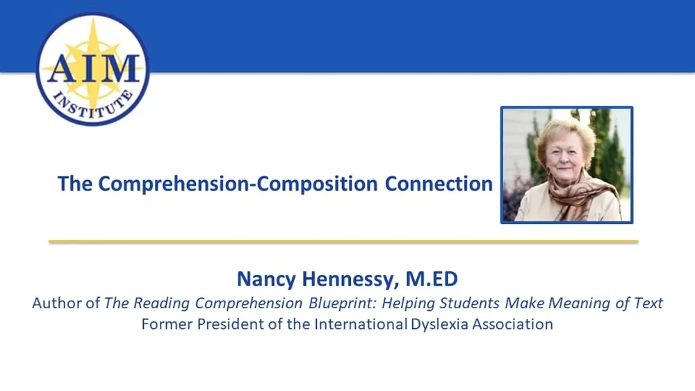 Preview of video titled "The Comprehension-Composition Connection with Nancy Hennessy."