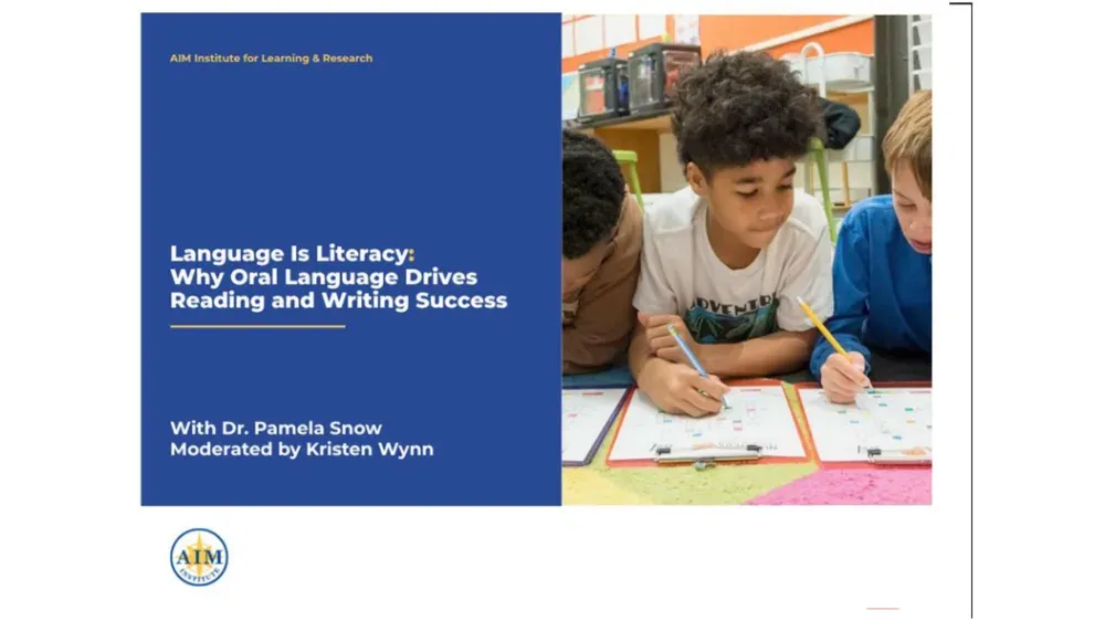 Preview of video titled 'Language Is Literacy.Language Is Literacy: Why Oral Language Drives Reading and Writing Success'