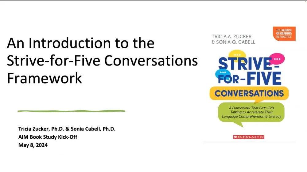 Preview of video titled Strive-for Five-Book Study Part I.