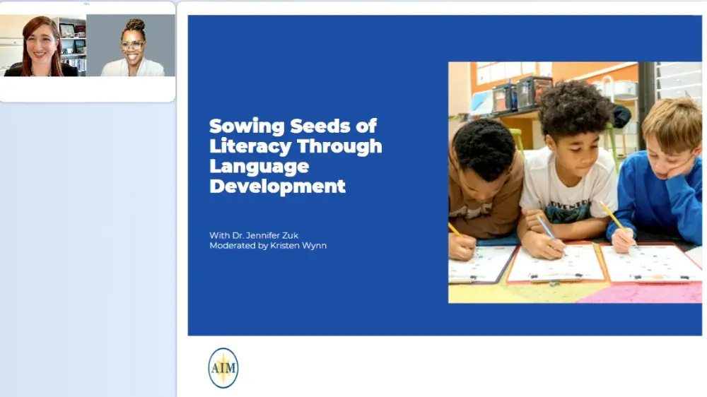 Preview of video titled "Sowing Seeds of Literacy Through Language Development."