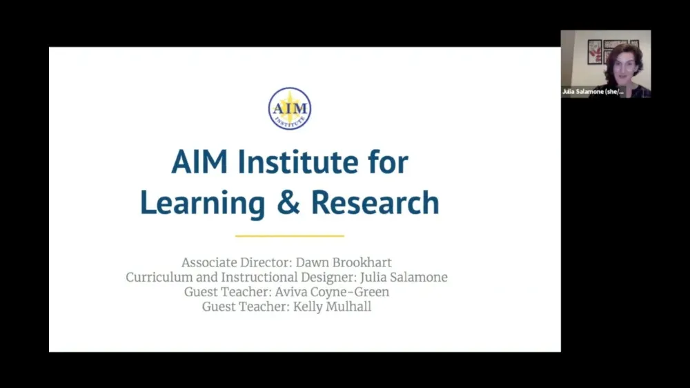 Preview of video titled "" Virtual Teaching Techniques for Text Structure with Julia Salamone."."